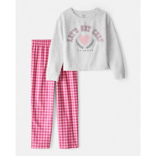 Girls Heart Fleece Loose Fit 2-Piece Pajamas - Carter's | Carter's