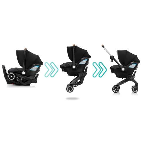 Shyft DualRide Travel System with Carryall Storage - Boone Gray