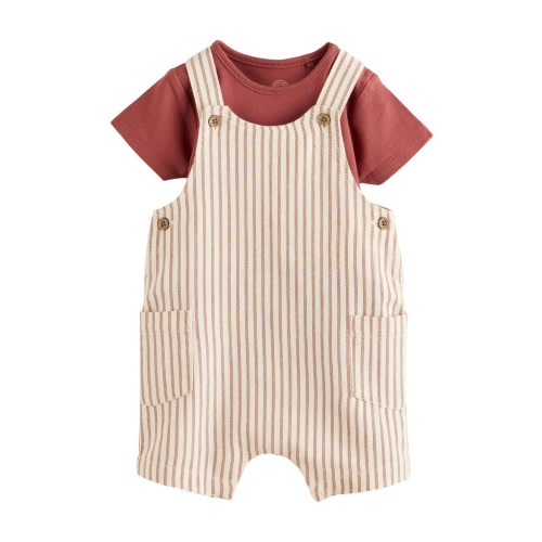 Stripe Bodysuit & Romper Set