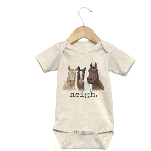 Neigh Baby Onesie (Short Sleeve) – Bridle Up Hope Shop