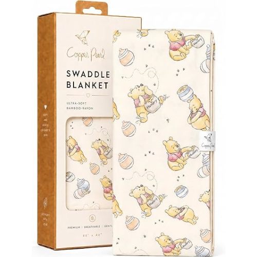 Copper Pearl Large Premium Knit Baby Swaddle Receiving Blanket Hunny