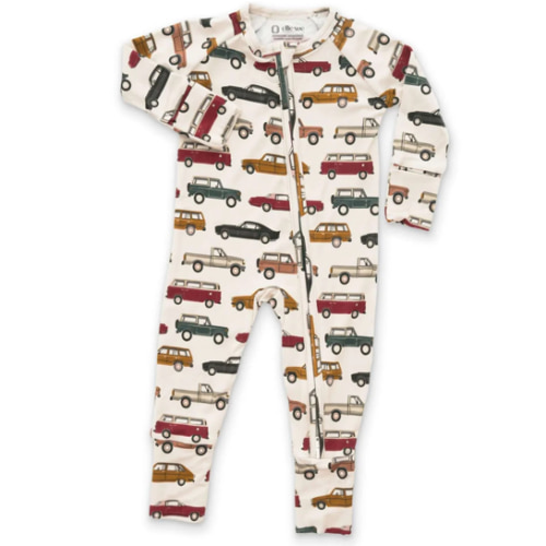 Cars Zipper Romper – Milk & Baby