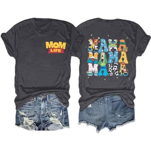 Mama Shirt for Women Mom Life T Shirt Mothers Day Tees Mom Birthday Tops