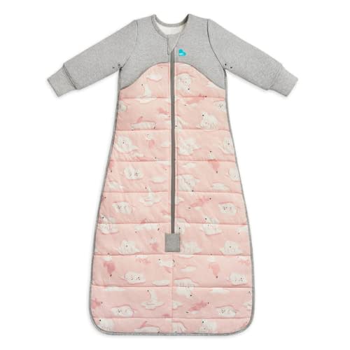 Love to Dream Extra Warm Baby Sleep Bag, Super Soft Temp Regulating Sleeping Sack, 3.5TOG Warm Wearable Blanket, 6-18 M, Pink