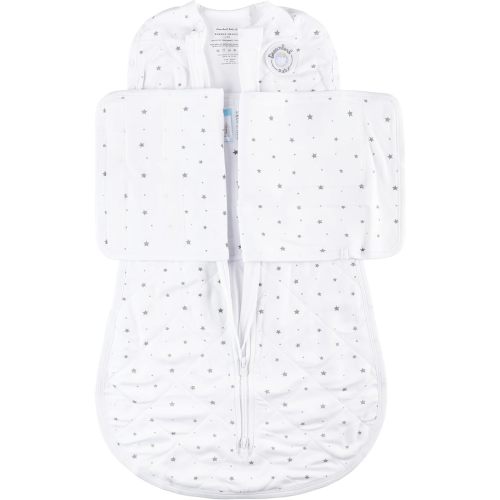 DREAMLAND BABY Bamboo Viscose Swaddle Sleep Sack (0-6 Months). Ultra Soft Swaddle Blanket w/Built in Band. 95% Viscose, 5% Spandex (Mauve)