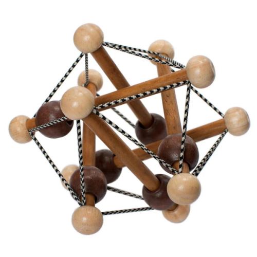 Wooden baby teething toy