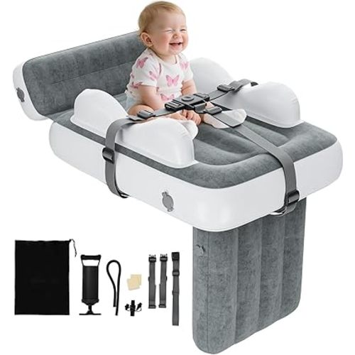 Inflatable Toddler Airplane Bed with Carry Bag