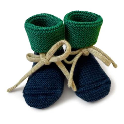 Hvid - Merino wool slippers - Blue | Smallable