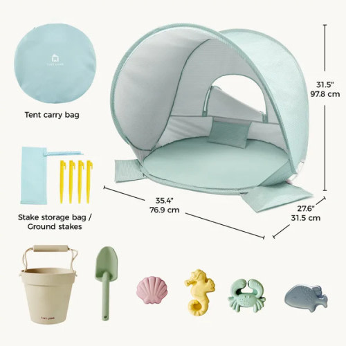 One-Stop Beach Toy & Tent Set - Sea Blue