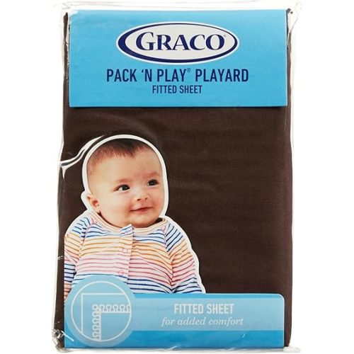 Graco Pack 'n Play Playard Sheet - Chocolate Brown