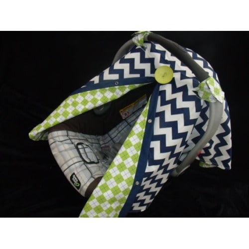 Baby Car seat Canopy FREE SHIPPING Navy by fashionfairytales