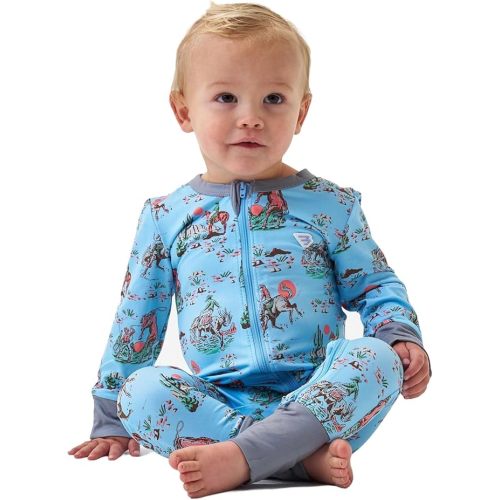 Burlebo Baby Zip Up – Soft Performance Fabric with Fold-Over Cuffs