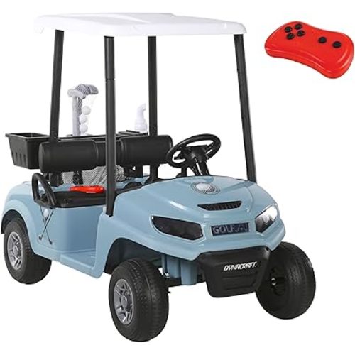 Dynacraft 24V Unisex Kids Golf Cart, 2- Seater Ride-On with Play Accessories and Parent Remote Control, Perfect for Toddlers and Kids Aged 3 Years and Above, Safe and Fun