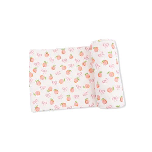 Ribbed Swaddle, Little Peaches