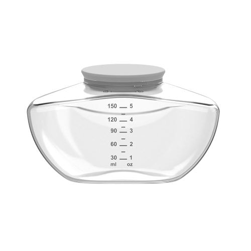 1pc Breast Pump Milk Collector with Silicone Lip Compatible with Momcozy Upgraded Mobile Flow M9, Upgraded M9 Breastmilk Container, Easy to Storage and Carry, Not Mom Cozy Original Parts