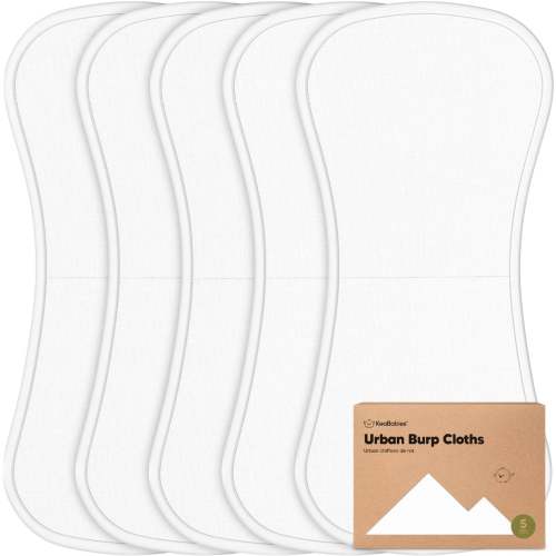 KeaBabies 5-Pack Urban Burp Cloths – Apple Blossom Baby And Decor