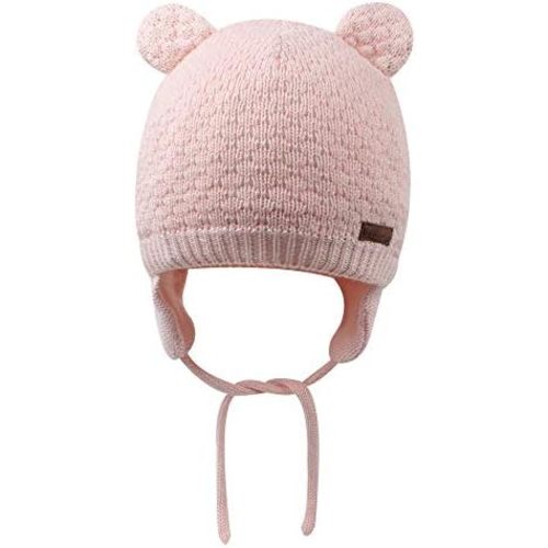 BAVST Baby Beanie Hat for Winter with Earfalp Cute Bear Kids Toddler Girls Boys Warm Knit Cap 0-2Years