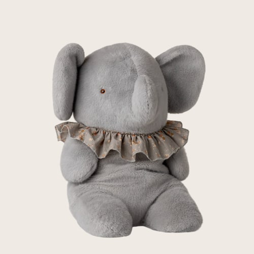 Big Elephant plush - Blue/grey