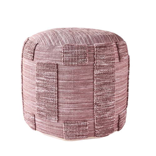 Better Homes & Gardens Space Dye Pouf Cover, Purple, 18 in x 18 in x 18 in