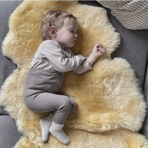 Medical Sheepskin Rug – Natural Wool Nursery Rug, Safe for Baby