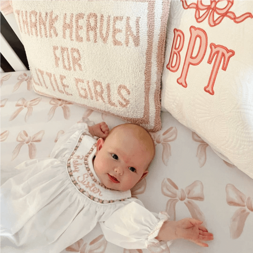 Pink Baby Sister Smocked Gown – Little Bear Smocks