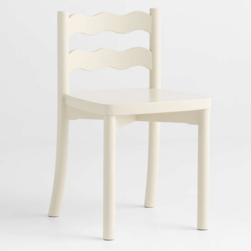 Set of 2 Waveland Linen Wood Kids Play Chair
