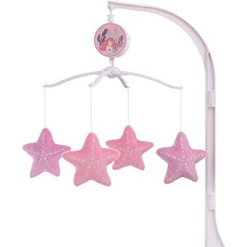 Disney The Little Mermaid Pink, Aqua & Coral Ariel Cute by Nature Musical Mobile, Coral, Pink, Aqua,
