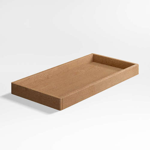 Hampshire Natural Brown Wood Baby Changing Table Topper