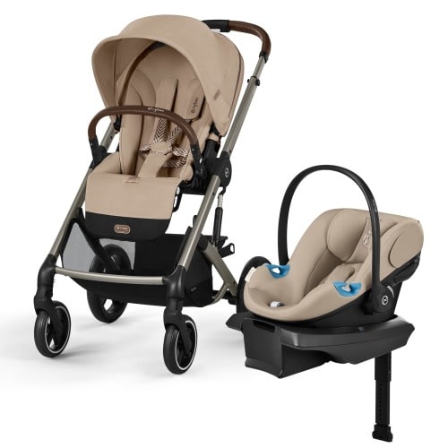 Cybex Balios S Lux + Aton G2 Travel System Bundle - Almond Beige