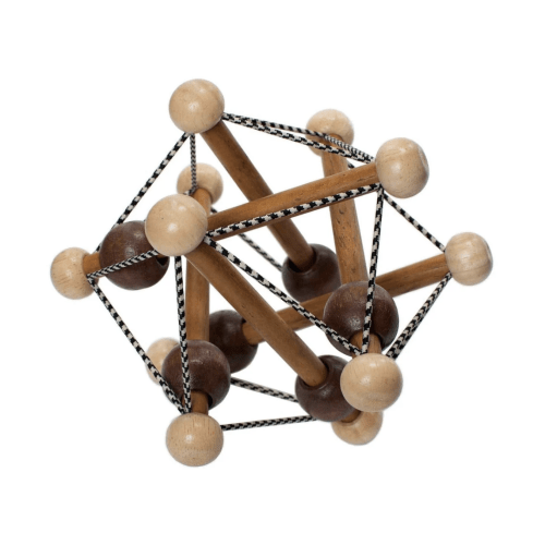 Wooden Baby Rattle & Teething Toy