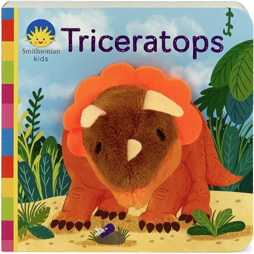 Dinosaur Finger Puppet Board Book From Smithsonian Kids: Triceratops - For Little Dinosaur Lovers Ages 1 - 3