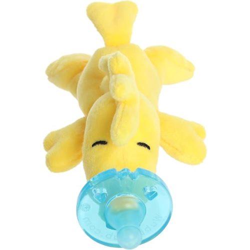 WubbaNub Adorable Peanuts Woodstock Toy - Officially Licensed Toys for All Snoopy Fans - Nostalgic Gift for Adults and Birthday Celebrations - Yellow 8.5 Inches