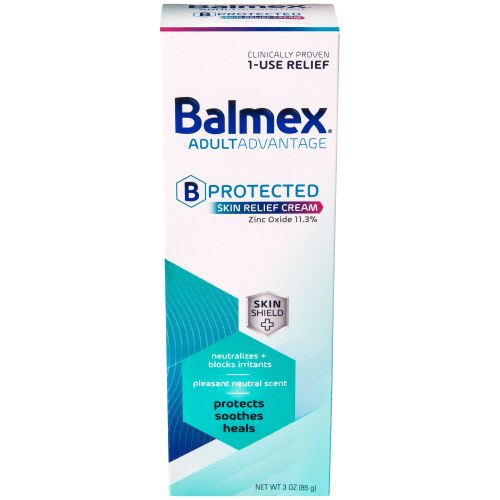 Balmex AdultAdvantage BProtected Skin Relief Cream, 3 OZ, 12 OZ