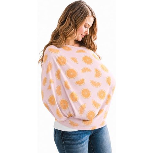 Copper Pearl Nursing Cover for Breastfeeding – Multi-Use Baby Car Seat Cover, Stroller Cover & Breast Feeding Cover Up for Women, Stretchy Breathable High Quality Cover for Boy or Girl, Cutie