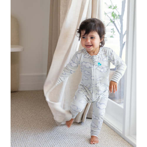 Footless Romper Cotton Gray Daydream