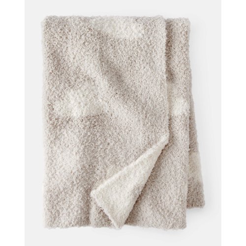 Cloud Print Plush Blanket - Beige | Carter's
