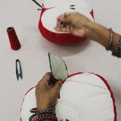 Cushion, Apple - Lorena Canals | Maisonette