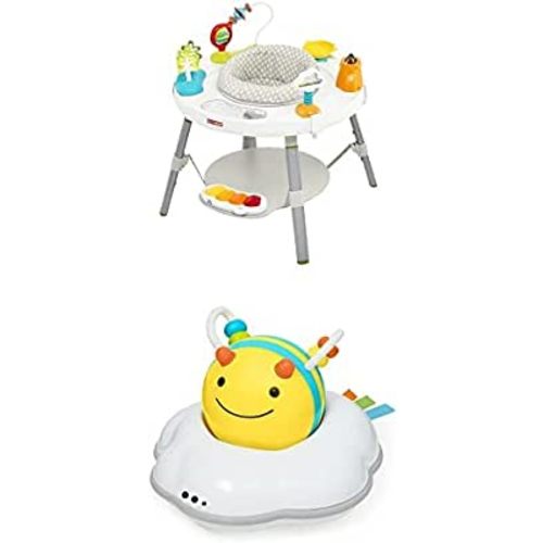 Skip Hop Gift Set of Baby 3 in 1 Activity Center , 4mo+, Explore & More + Skip Hop 3-Stage Developmental Learning Crawl Toy, Explore & More Follow-Me Bee