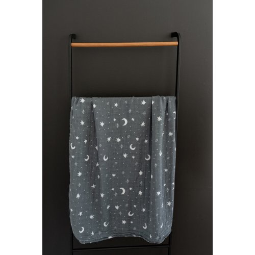 Night Sky Muslin Swaddle Blanket – Mebie Baby