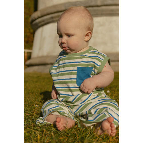Jensen Set in Blue Green Stripe
