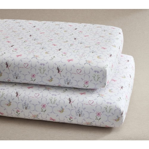 Mystical Fairy Organic Crib Fitted Sheet