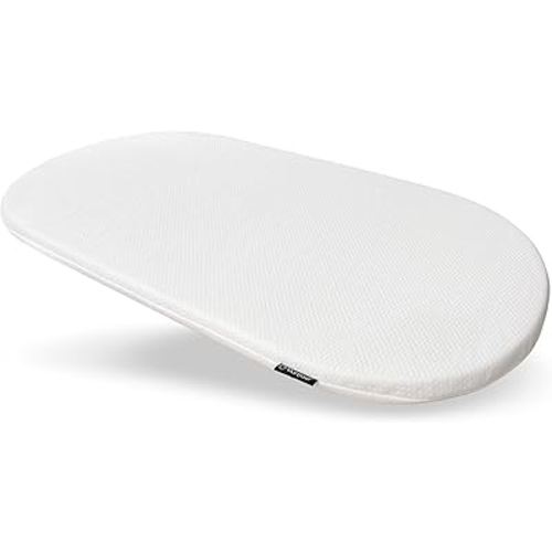 Foldable Baby Changing Pad. Moses Basket or Oval Bassinet Mattress Pad with Ultra Soft Cover. Replacement Diaper Changing Station Mattress. Changing Table Topper for Dresser. 31” x 16”