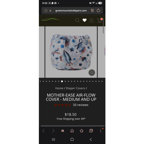 Mother-ease Air-Flow Cover - Medium and Up