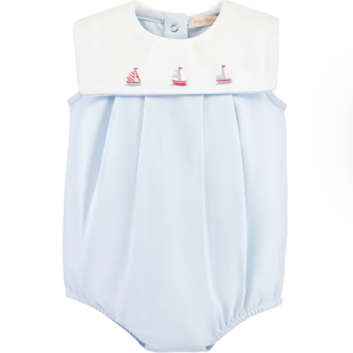 Tiny Sails Light Blue Bib Bubble