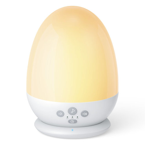 EVAJOY Kids Night Light With White Noise Sound Machine, Rgb Egg Baby Night Light For Nursery, Touch Control Stepless Dimming Eye-caring Lamp, Safe & Harmless Night Light For Kids Bedroom | Wayfair