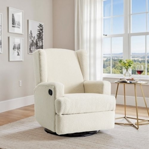 Swivel Wingback Glider Rocker Nursery Recliner Chair
