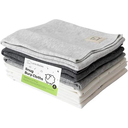 Snug Baby Burp Cloths, Absorbent Cotton, 20 x 12 in, Pattern