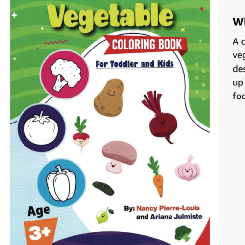 Vegetable Coloring Book