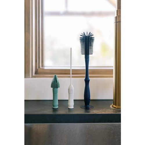 Dr. Brown's Silicone Cleaning Brush Set with Bottle, Spout, and Straw Brush, 3 Brushes to Clean Baby Bottles, Spouts, Nipples, and Straws, BPA Free – 3-Pack