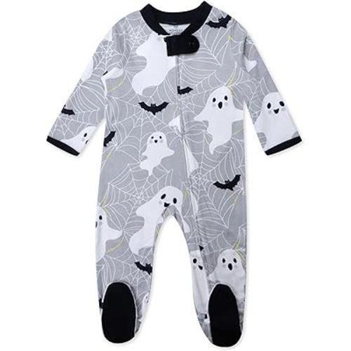 HonestBaby Baby Celebration Sleep & Play Footed One-Piece Pajama Sleeper 100% Organic Cotton